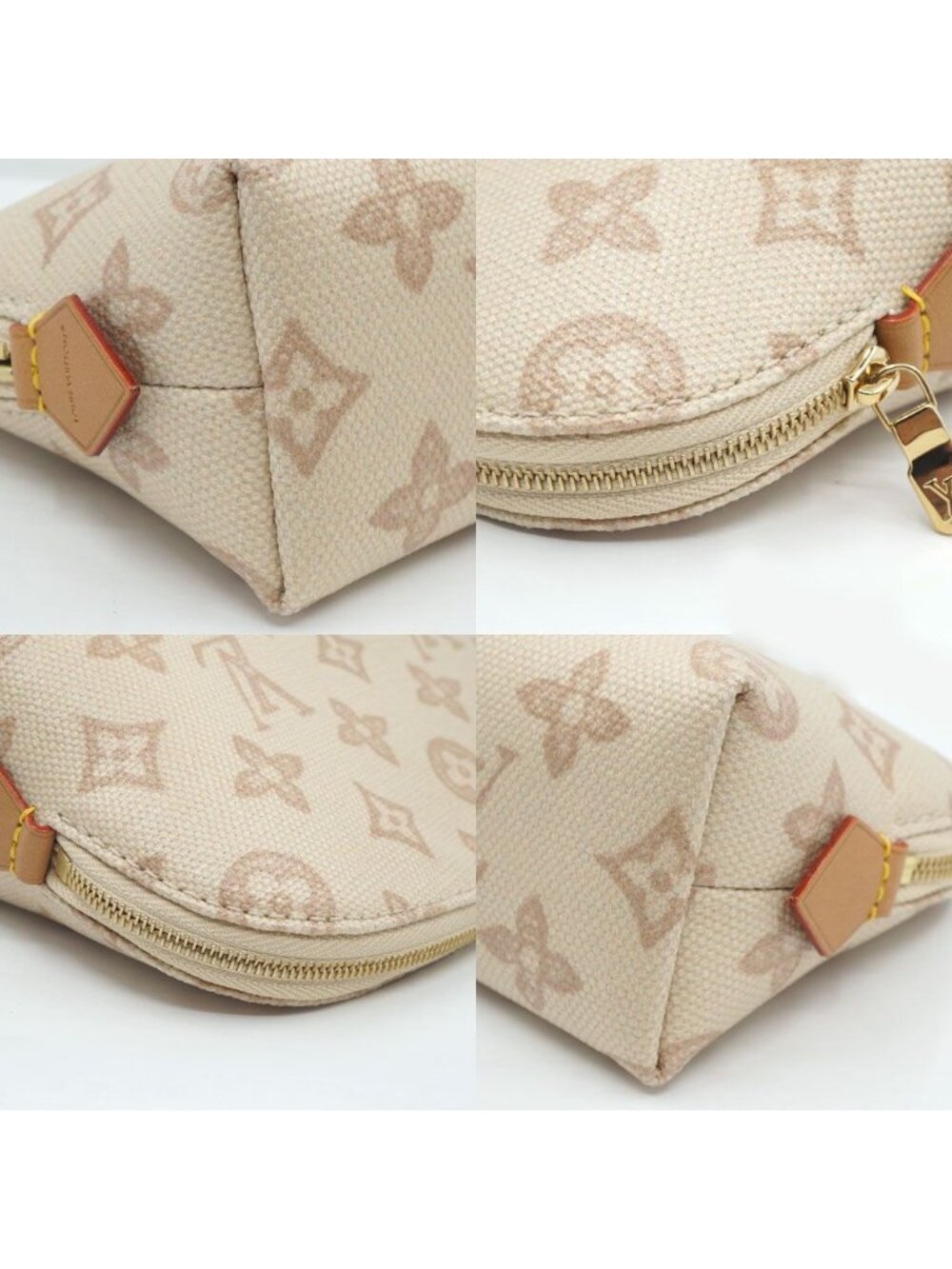 Louis Vuitton Pochette Cosmetic PM Pouch Mini Bag Beige - Picture 5 of 10